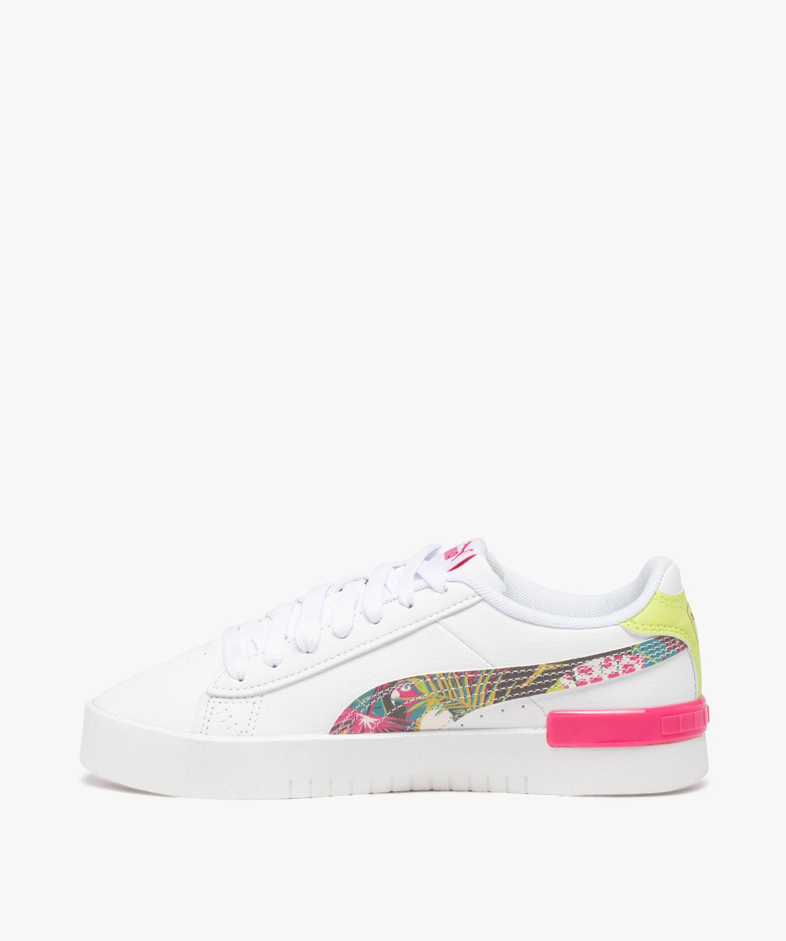 Baskets fille à lacets avec détail tropiques - Puma blanc | GEMO