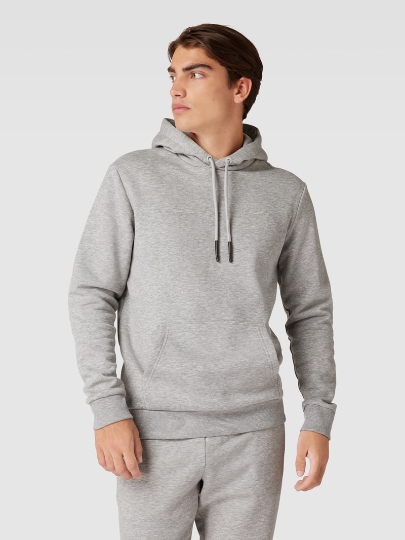 Hoodie in melierter Optik Modell 'CERES' in hellgrau meliert