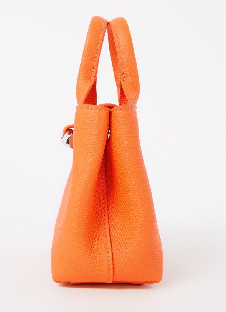 Δερμάτινη τσάντα Longchamp Le Roseau XS με αφαιρούμενο λουράκι ώμου