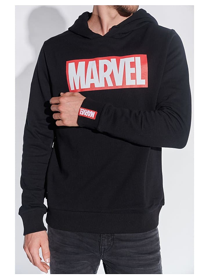 Course Hoodie Marvel in schwarz günstig kaufen M