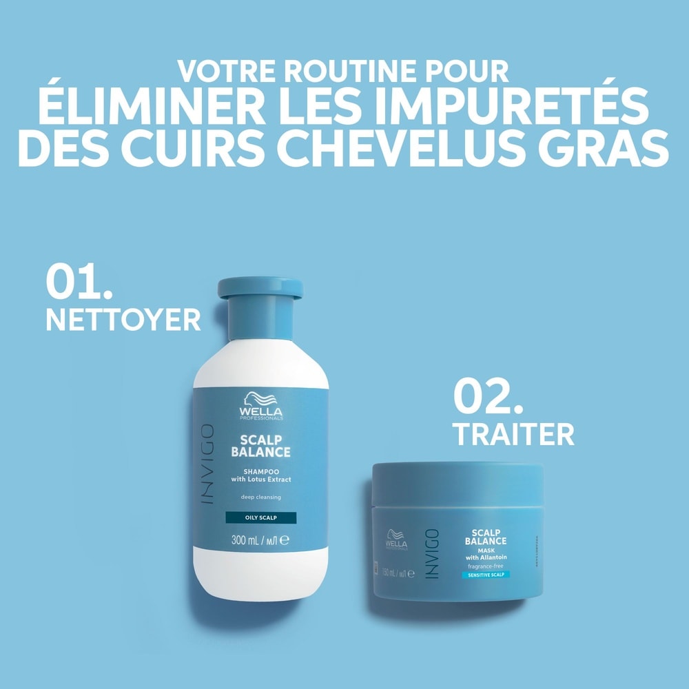 Wella Invigo Balance Shampoing Purifiant pourcheveux gras Shampoing