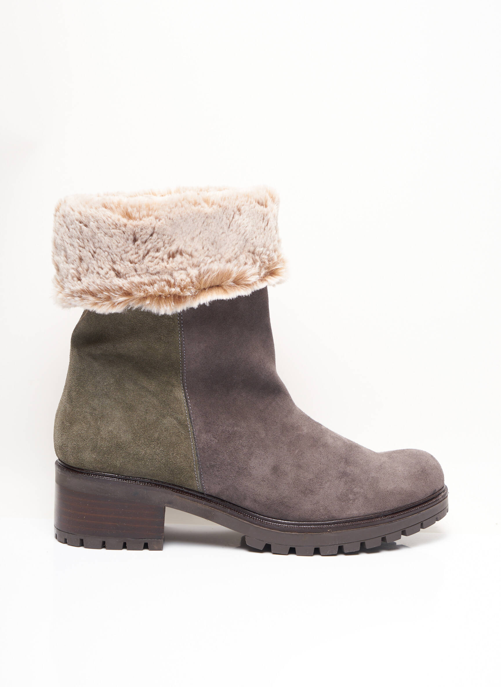 Kess Bottines Femme couleur vert