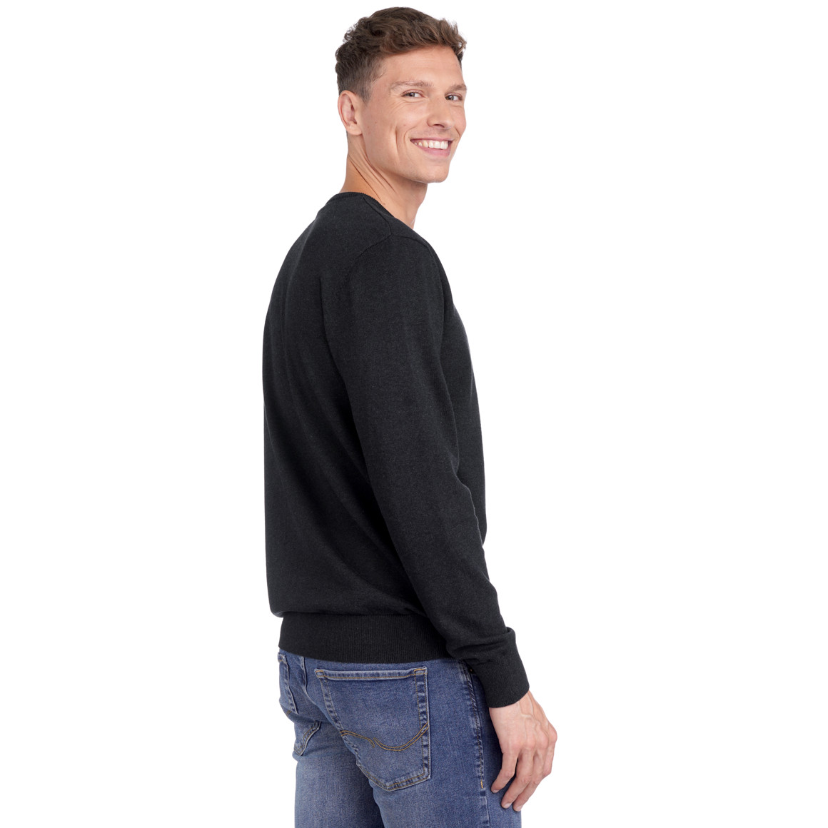 Herren Feinstrickpullover mit Rundhals