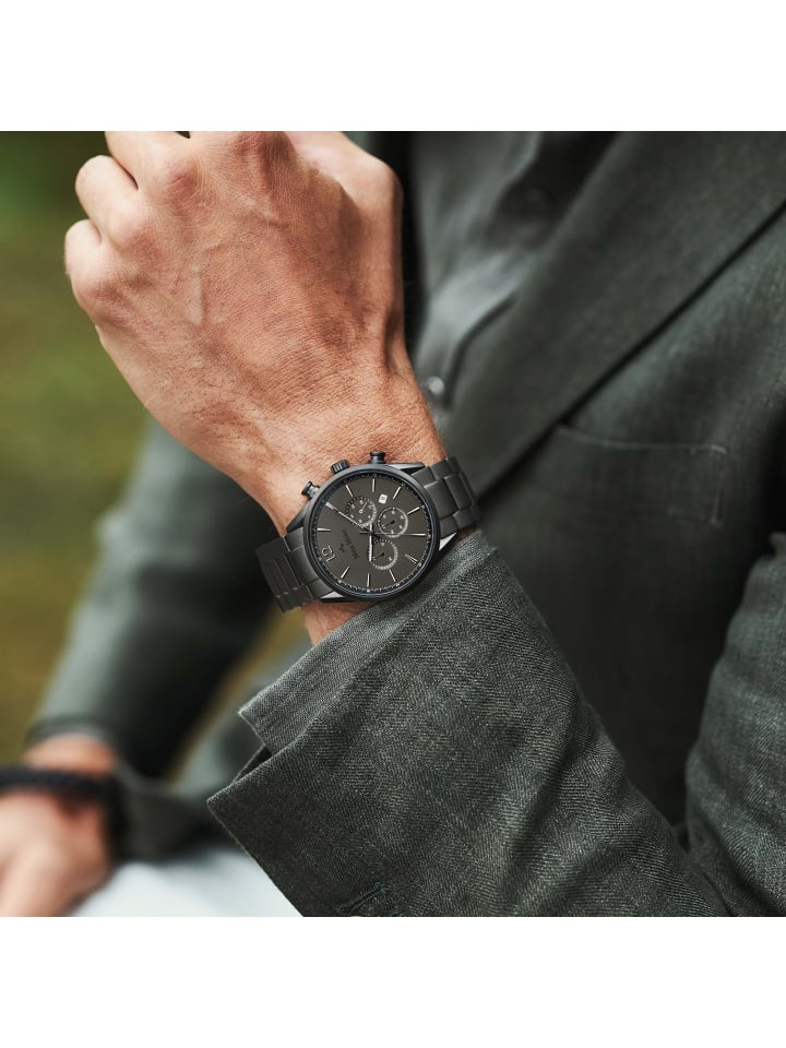 Mats Meier Chronograph Grand cornier in Grau günstig kaufen M