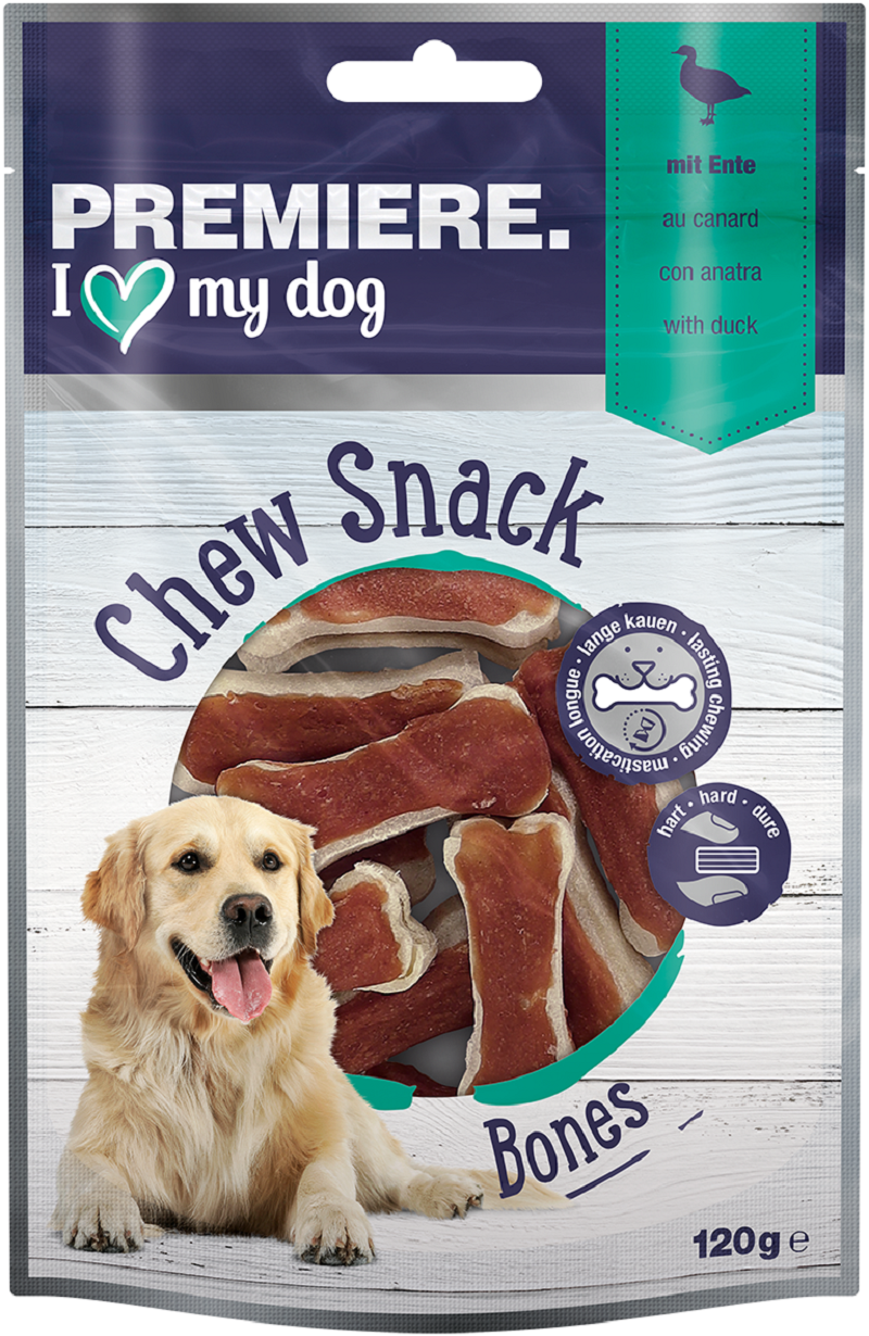 PREMIERE Snacks PREMIERE Kauknochen mit Ente 12 Stück, 120 g
