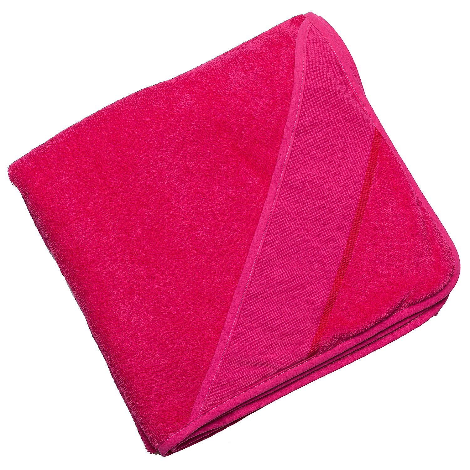 buttinette Kapuzenbadetuch, pink, 140 x 140 cm