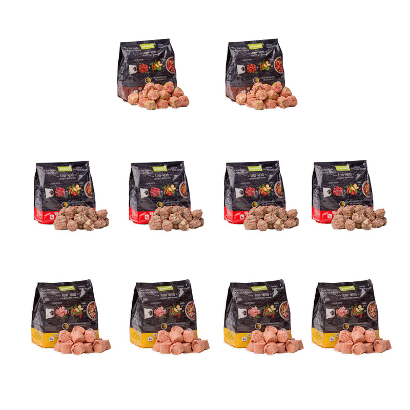 ProCani BARF/ Frostfutter ProCani frisch & fertig Menü-Nuggets Misch-Paket 10x480g