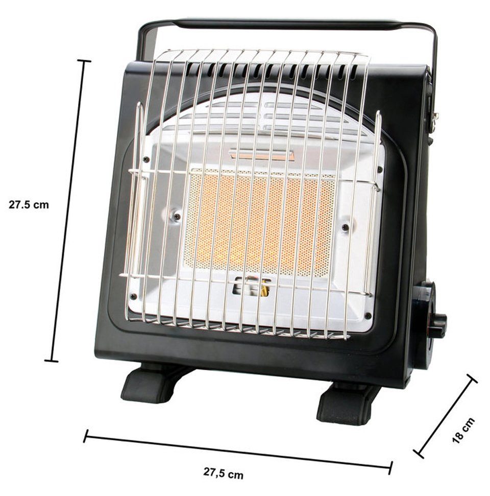 Phönix Germany Gaskocher PH-100, (2 in 1 Heizung & Kocher, Gasheizung Keramik), Keramik Gasstrahler 1,7 KW Heizstrahler