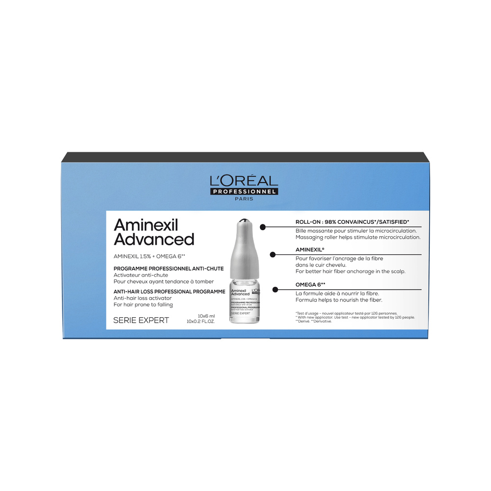 L'Oréal Professionnel Serie Expert Aminexil Advanced - Traitement anti-chute cheveux Ampoules