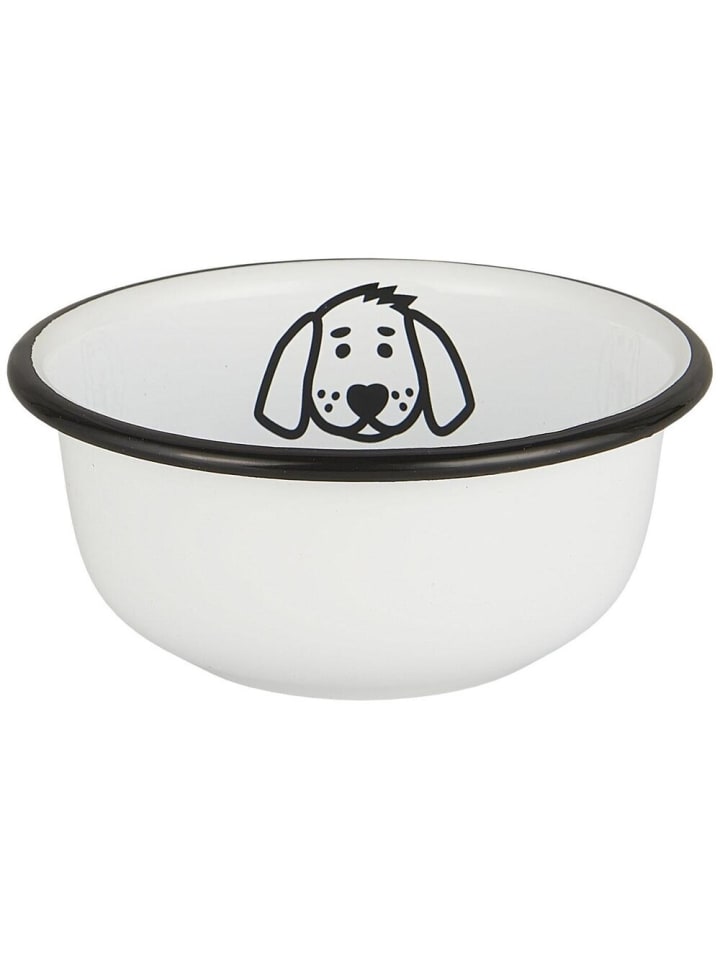 IB Laursen Fressnapf für Hunde Emaille in weiss günstig kaufen