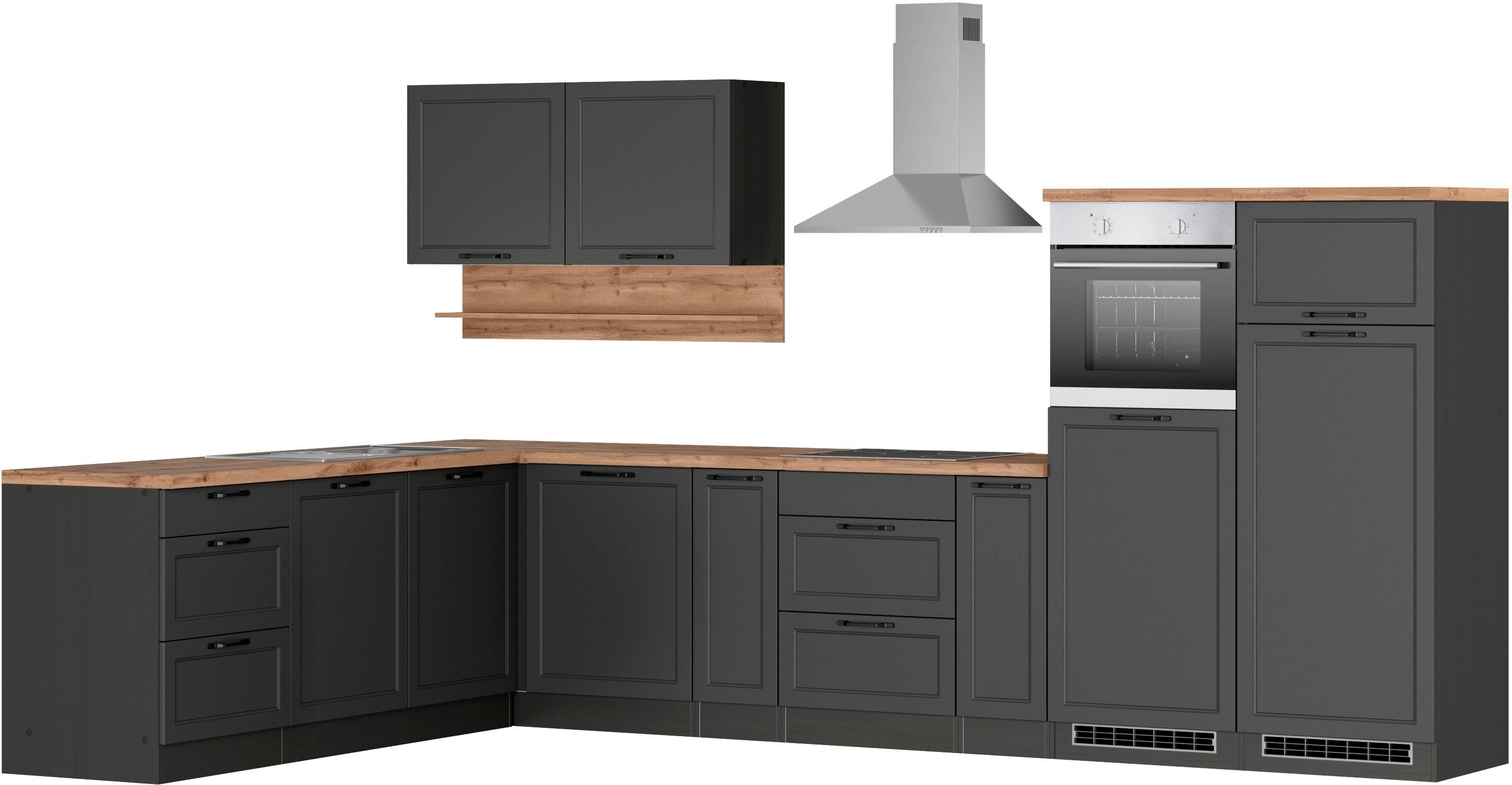 HELD MÖBEL Küche Lana, Stellbreite 240/360 cm, wahlweise mit E-Geräten