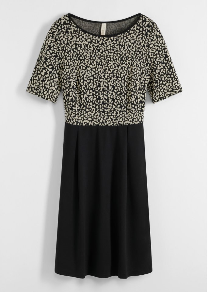 Jerseykleid mit Glitzer