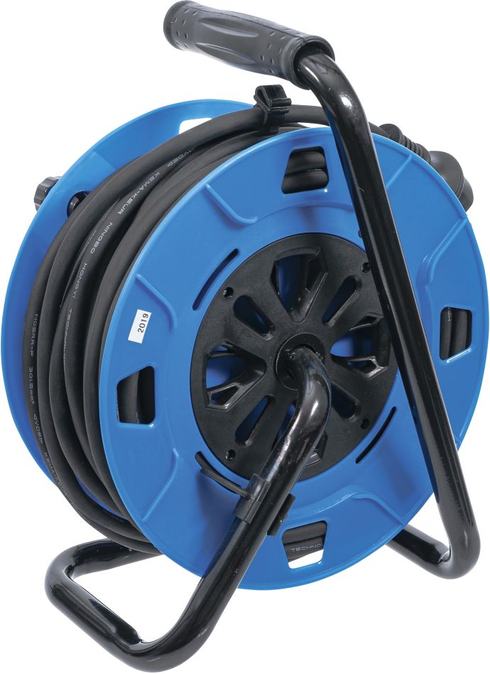 Rolă de cablu BGS 3375 25 m 3 x 1,5 mm² 4 prize cu capac de protecție IP 44 3500 W