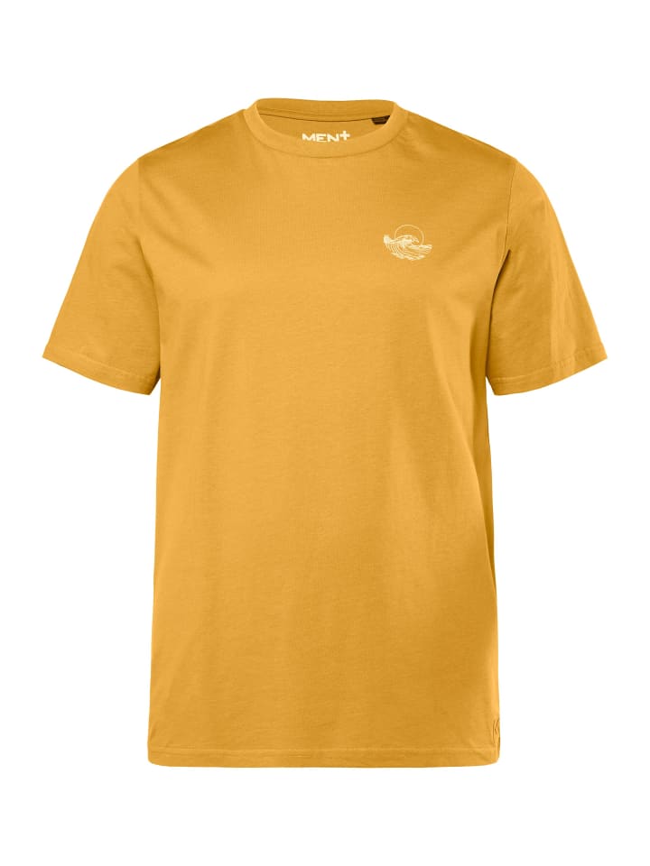 Men Plus Kurzarm T-Shirt in helles haselnuss günstig kaufen