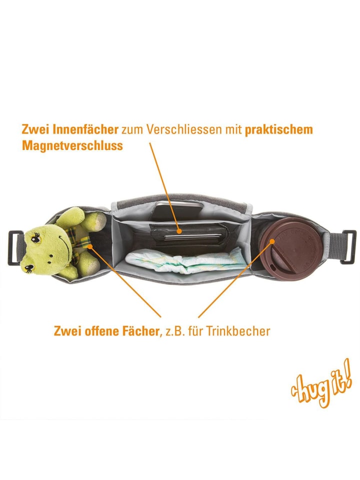 DIAGO Kinderwagen-Organizer Hug it! Universal   Befestigungssystem in schwarz günstig kaufen onesize