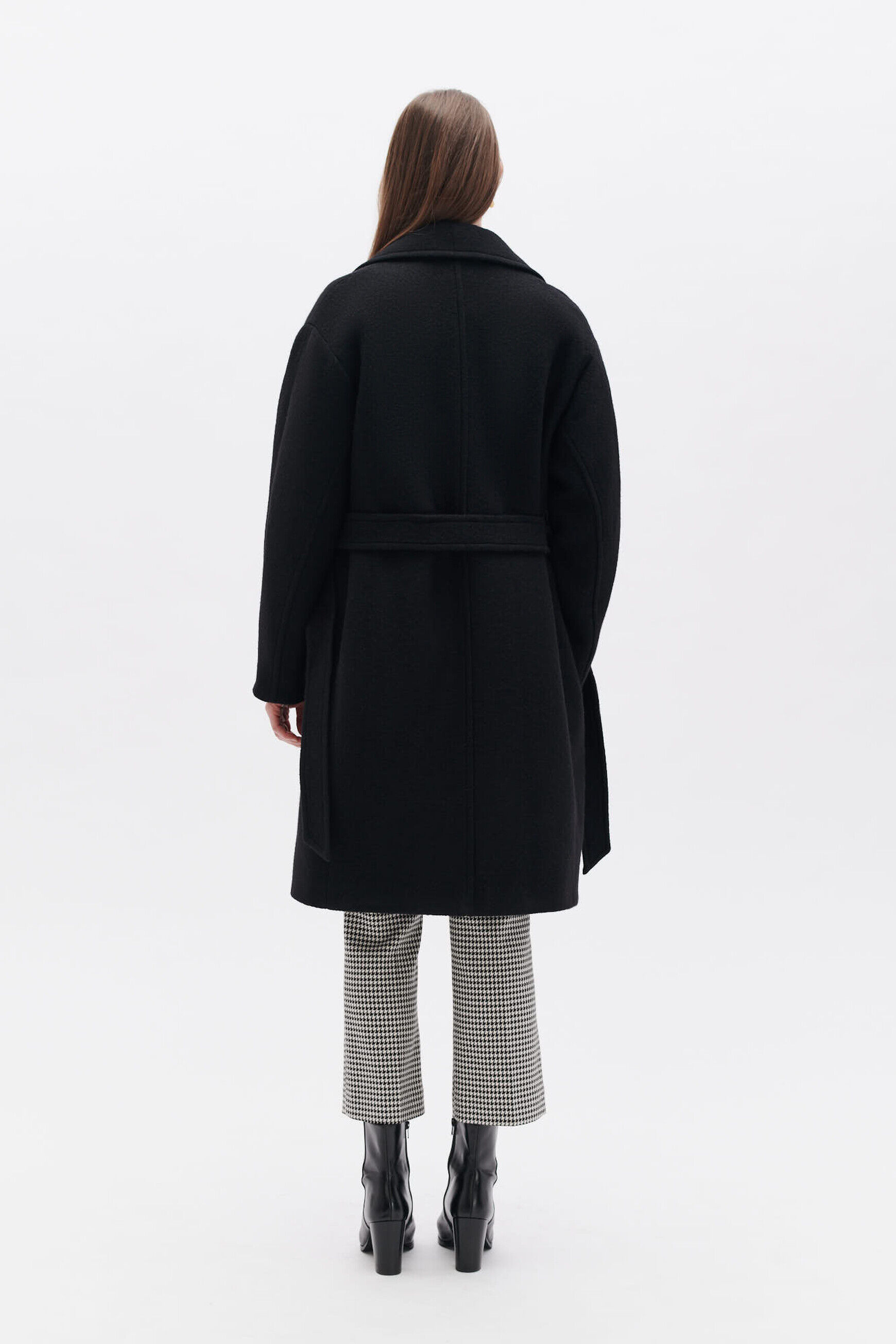 Manteau grant noir femme