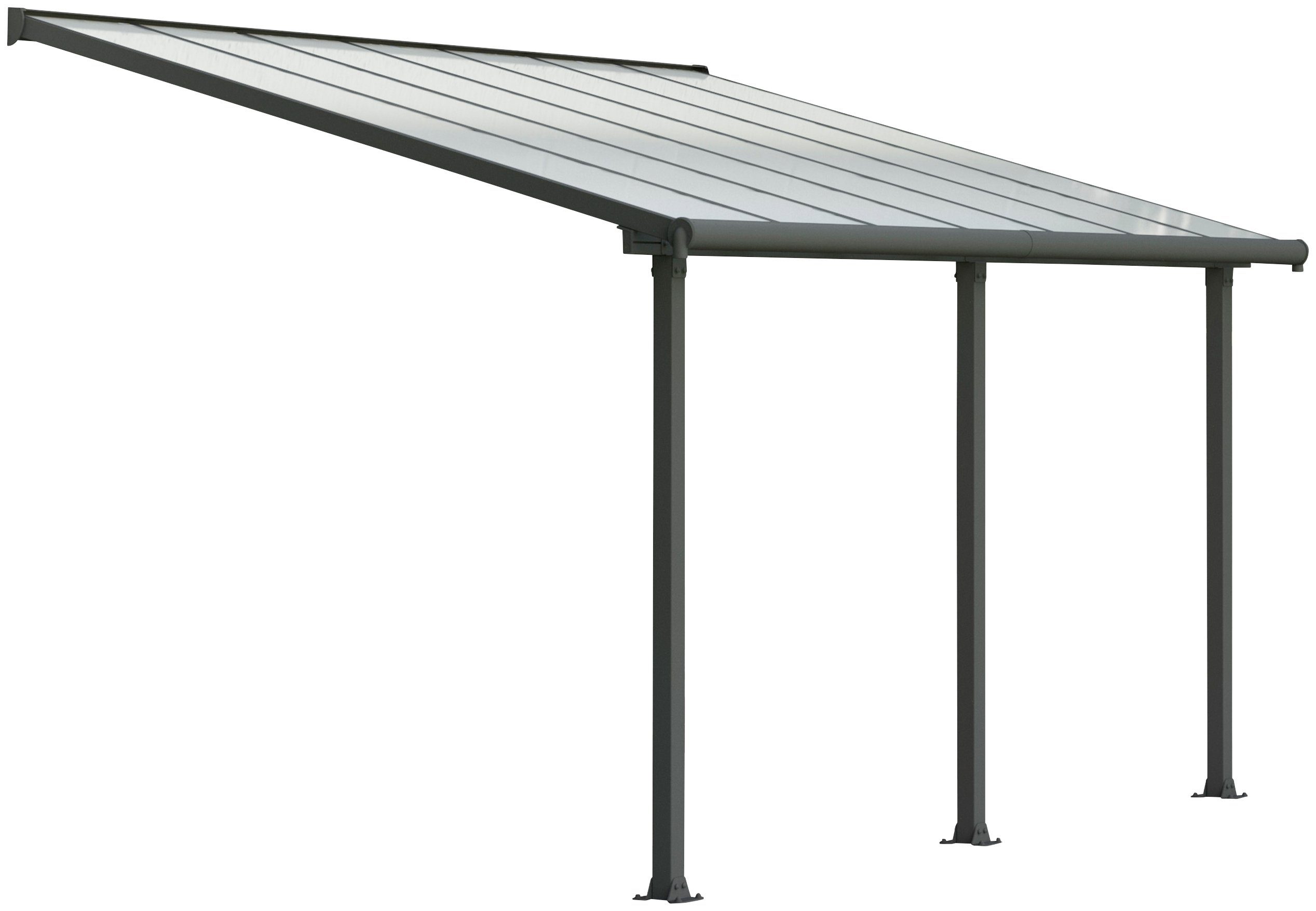 Palram - Canopia Terrassendach Olympia 3x4.2, BxT: 425x295 cm, Bedachung Doppelstegplatten, BxT: 425x295 cm