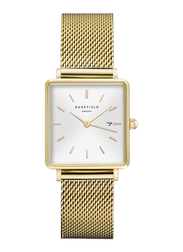 Ρολόι Rosefield Boxy Mesh QWSG-Q03