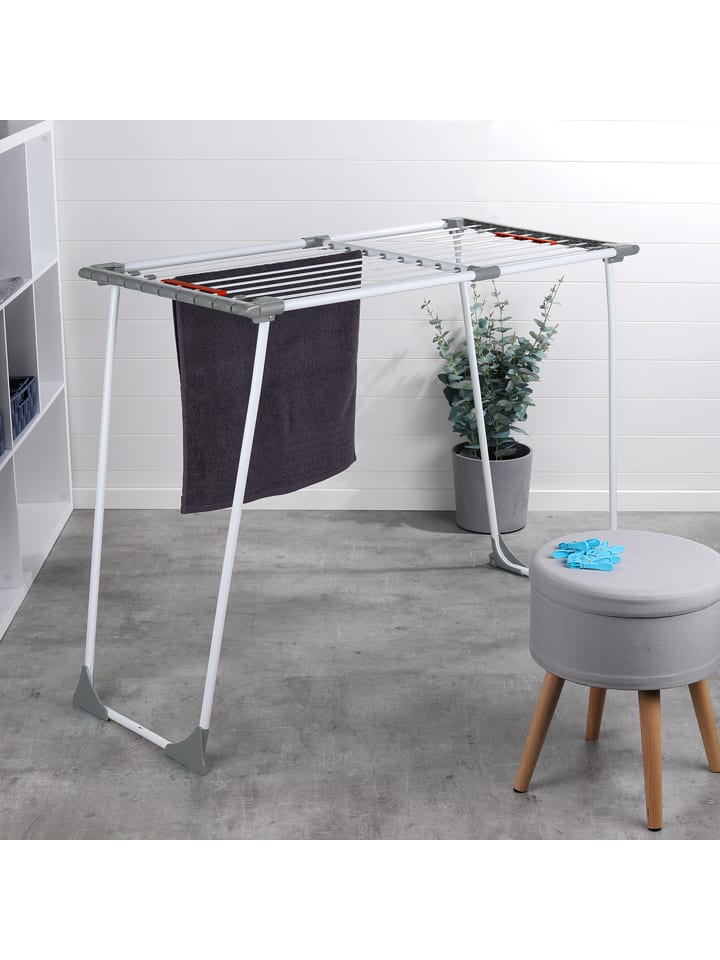 Nordheim Wäscheständer in Weiß/ Grau - (B)200 x (H)89 x (T)54,5 cm günstig kaufen onesize