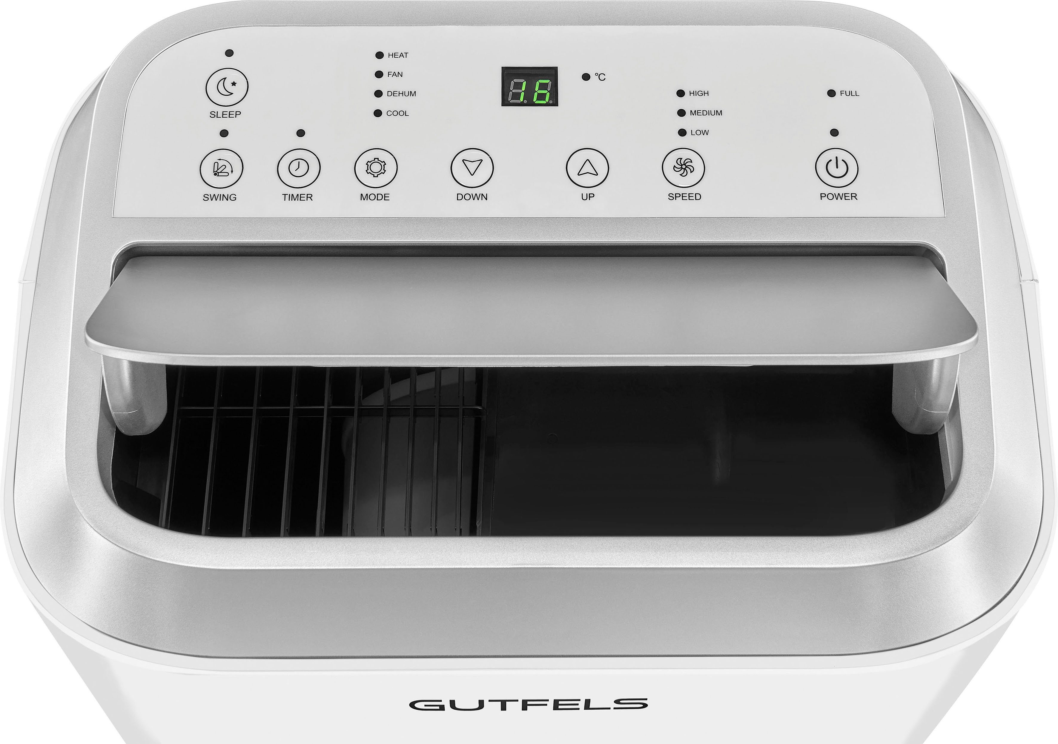 Gutfels 4-in-1-Klimagerät CM 81457 we, Luftkühlung - Entfeuchtung - Heizen, geeignet für 45 m² Räume