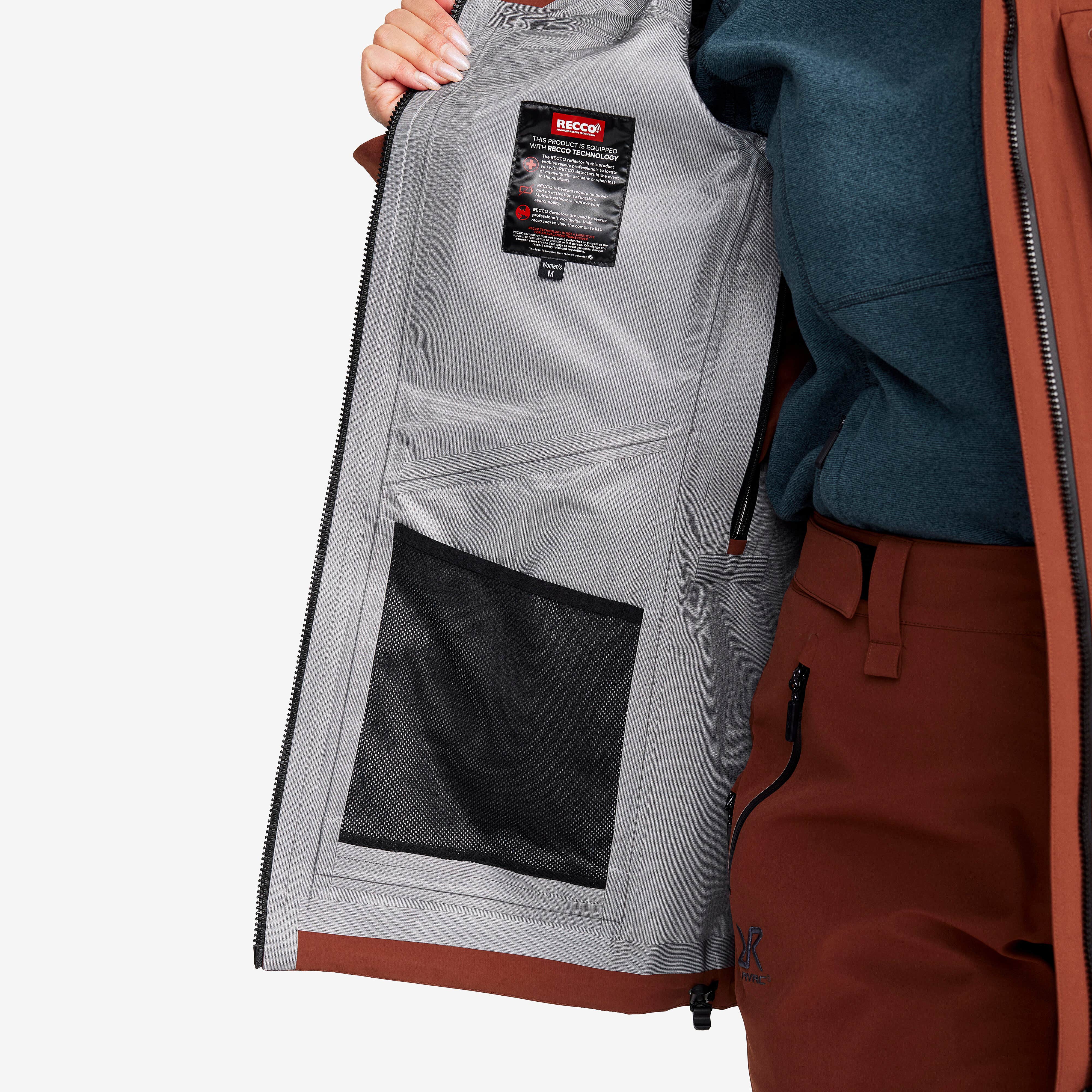 Cyclone Long 3L Jacket Femme Smoked Paprika