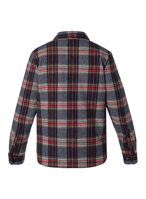 N.Z.A., Overshirt, Wolle wattiert, multicolor kariert