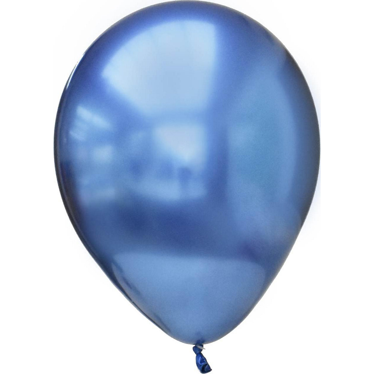 Luftballons Chrome Blau, Latex, 29 cm, 6 Stück