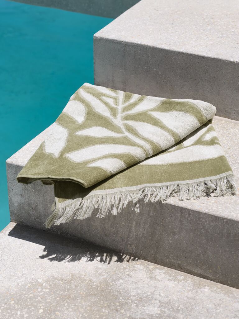 Ręcznik plażowy ROSENFORS złoty ROSENFORS 80x160cm zielony
