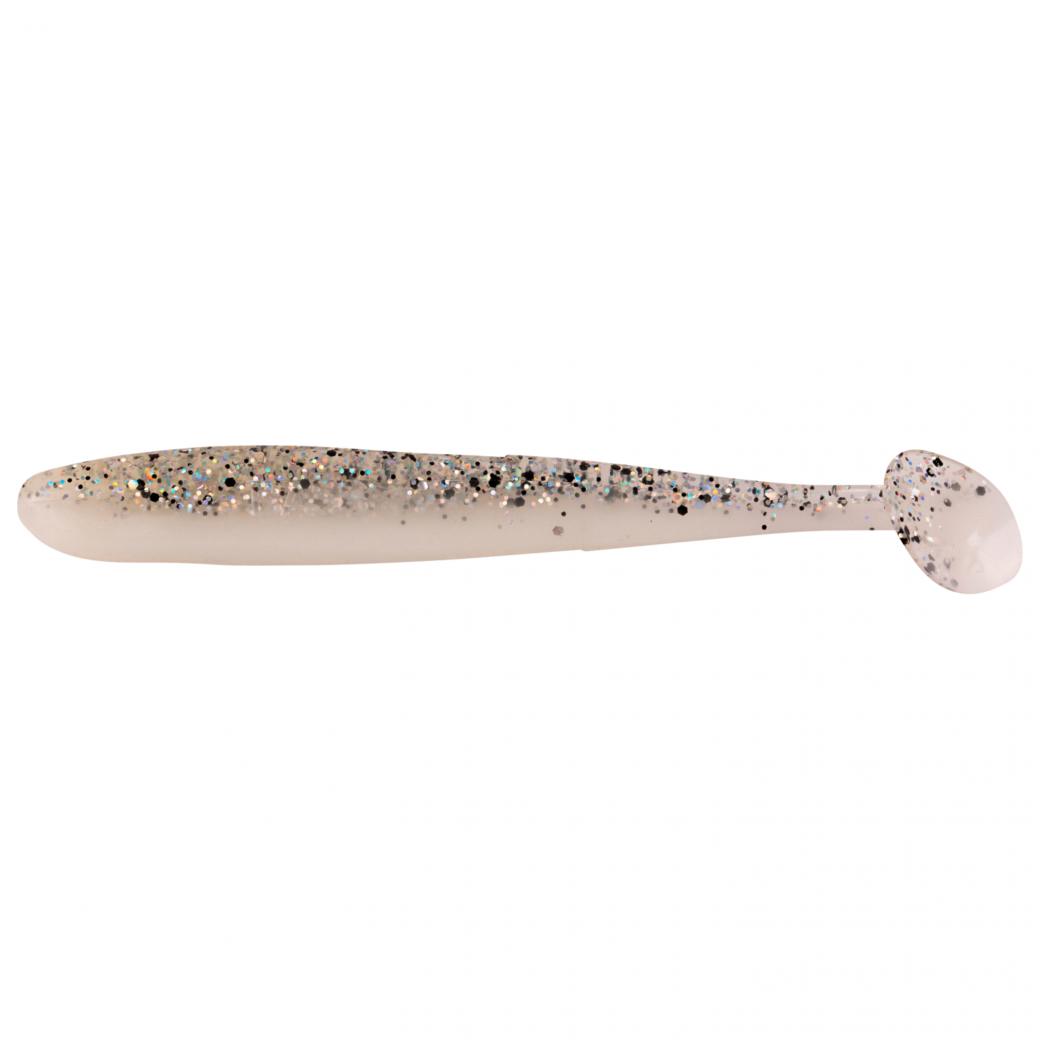 ShadXperts Softbait Bass Shad (Reinweiss Klar/Saltn Pepper Glitter)