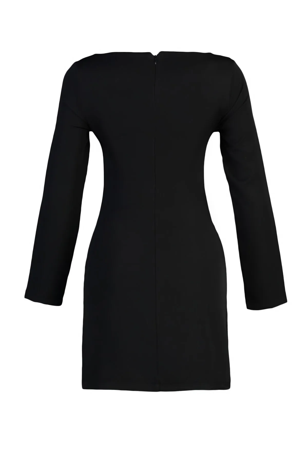 Trendyol Collection  Schwarzes, figurbetontes Minikleid aus Webstoff TWOAW23EL01499