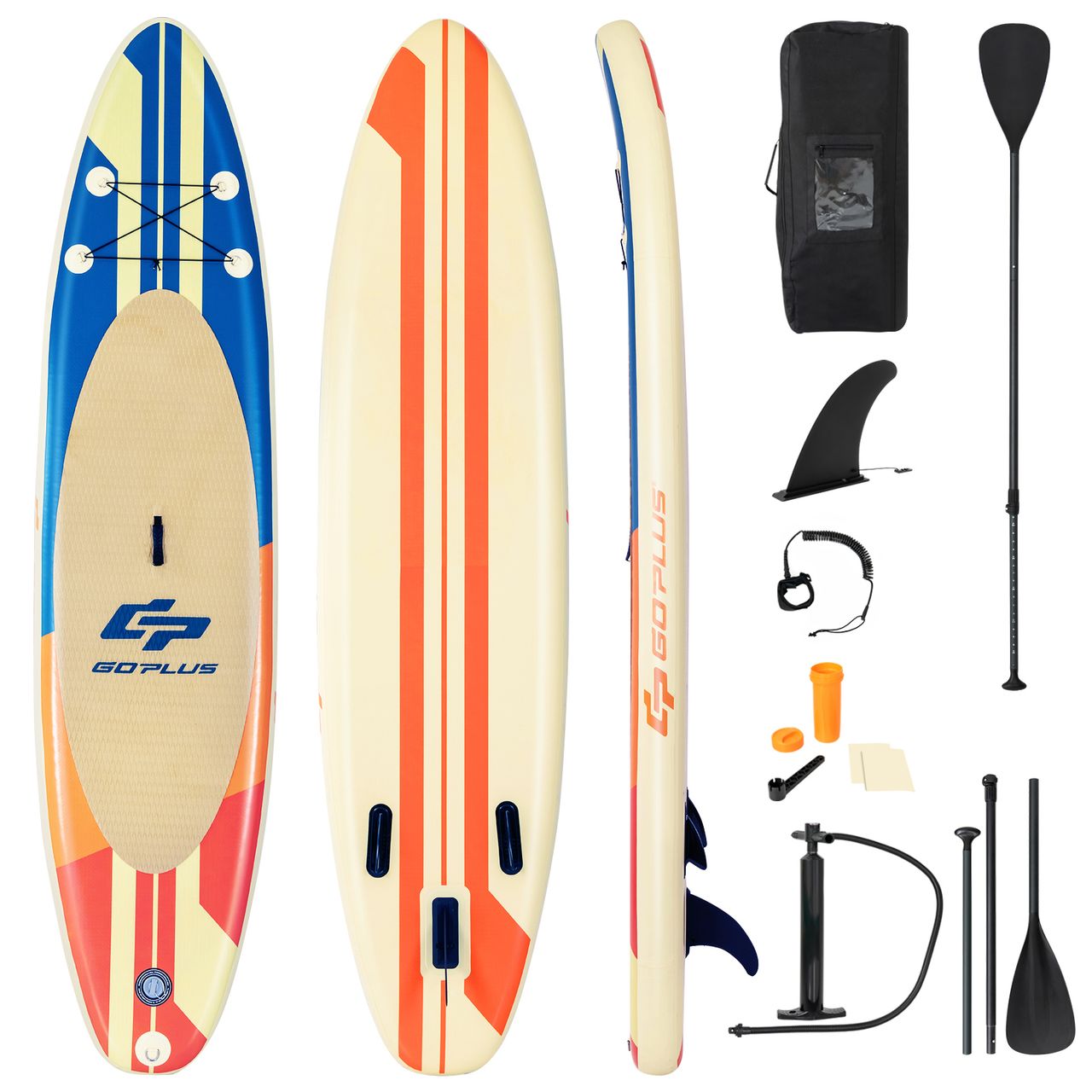 Costway 320 x 76 x 15cm Aufblasbares Paddling Board, mit Paddel