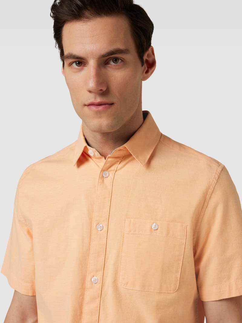 Freizeithemd mit Brusttasche in orange