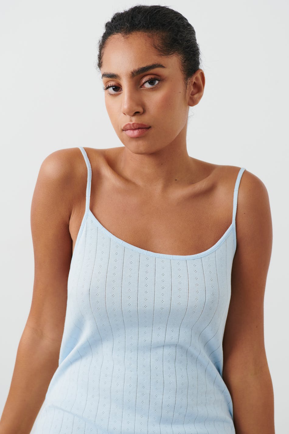 Pointelle pyjamas dress
