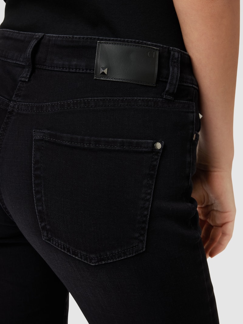 Flared Jeans mit 5-Pocket-Design Modell 'PARIS' in schwarz