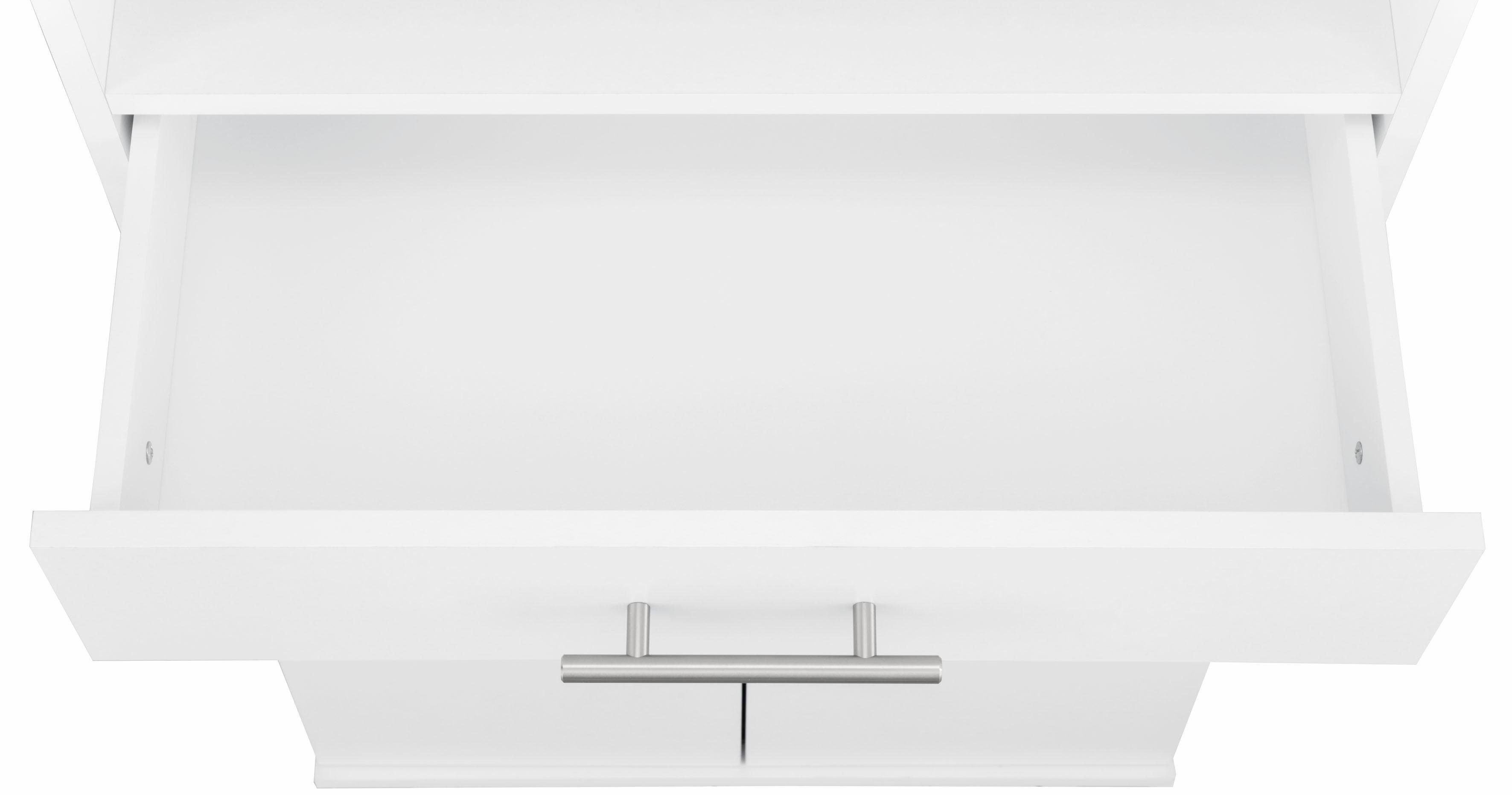 Schildmeyer Hochschrank Emmi Breite 60 cm, Metallgriffe, mit 2 Schubkästen