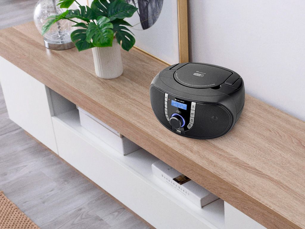 HBC433DAB-BT Tragbare Radio-CD-Player mit DAB + - Schwarz