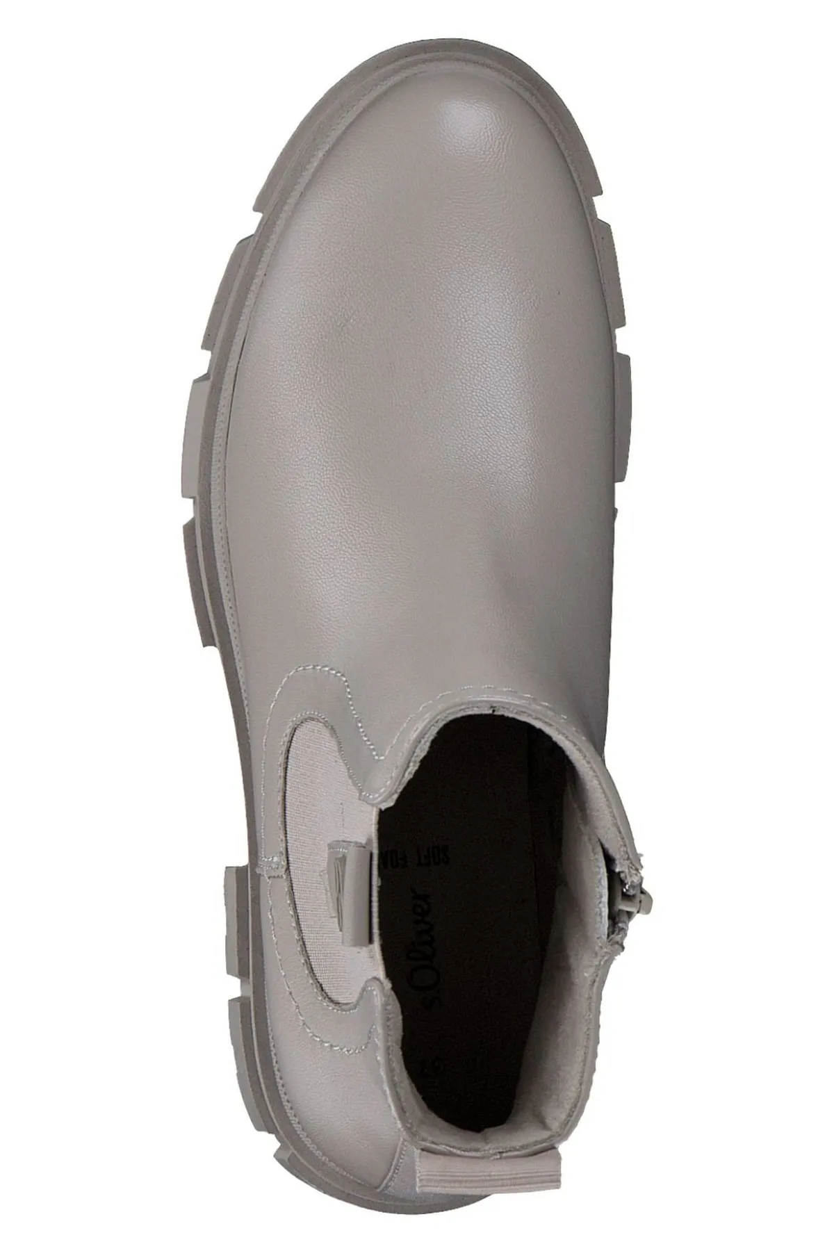 s.Oliver  Stiefelette - Beige - Blockabsatz