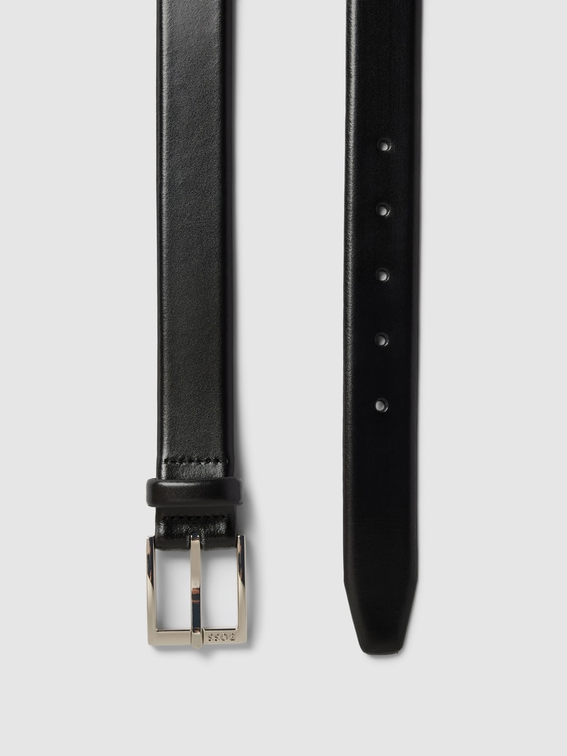 Gürtel mit Label-Detail Modell 'ELLOY' in schwarz