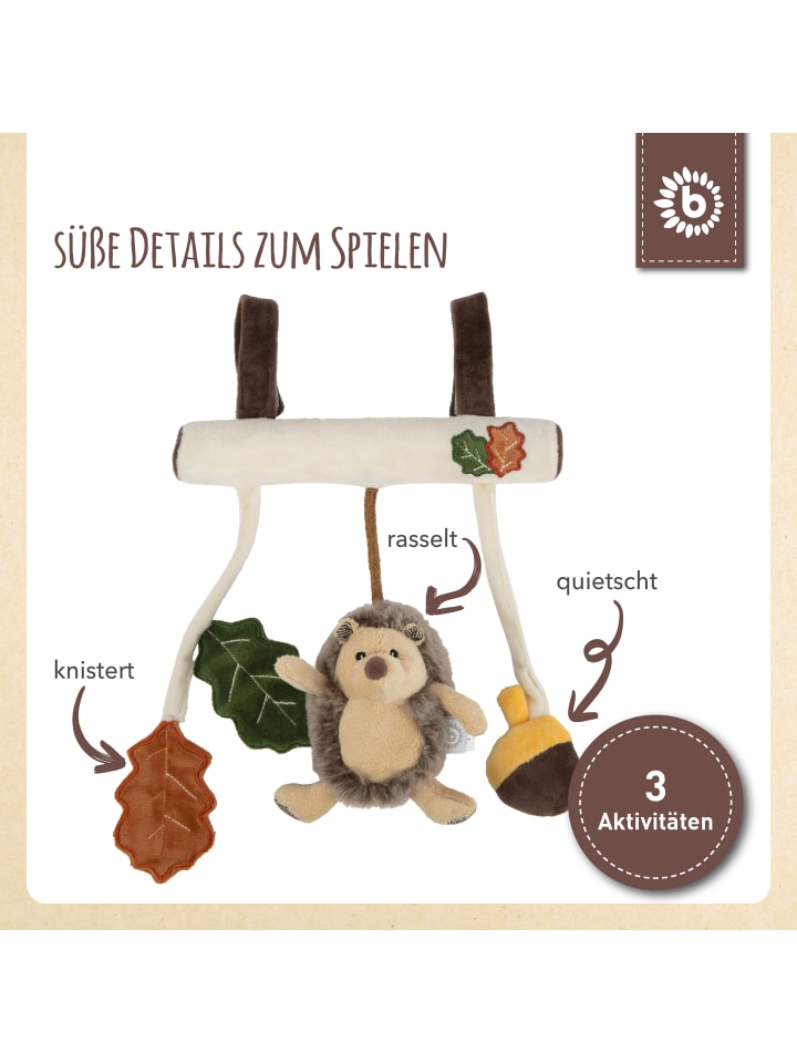 Bieco Spielwaren Kinderwagenkette Plüsch Igel - ab Geburt in Beige günstig kaufen onesize
