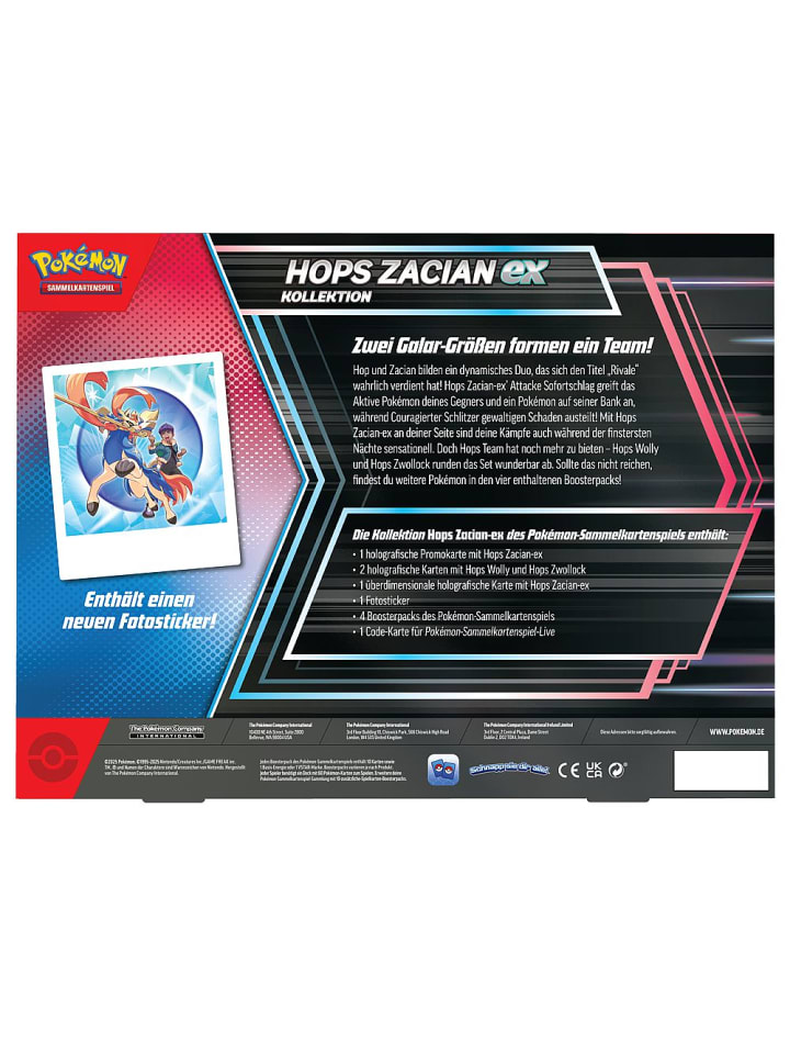 Pokémon Hops Zacian-EX Kollektion | Pokemon | Sammel-Karten | Edition deutsch günstig kaufen onesize