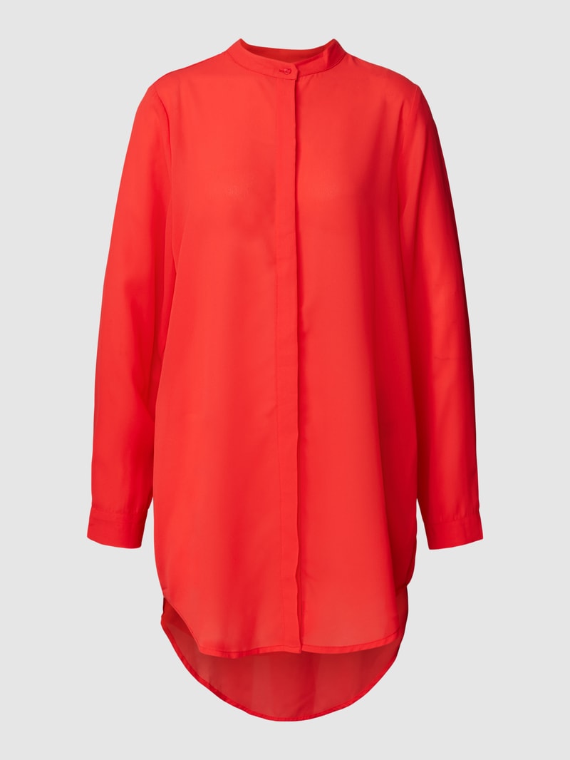 Longbluse mit Stehkragen Modell 'IHCellani' in rot