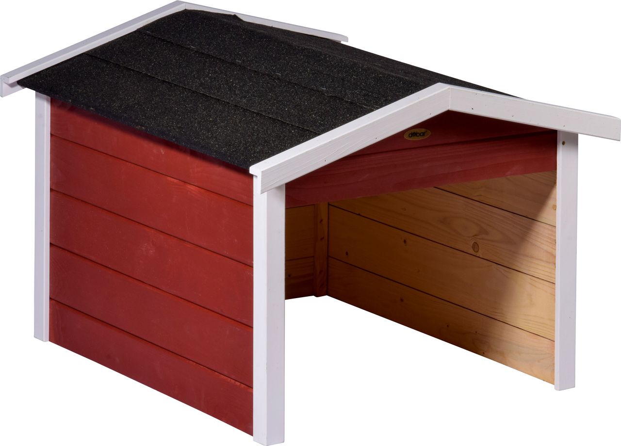 dobar Mährobotergarage, Holz, rot