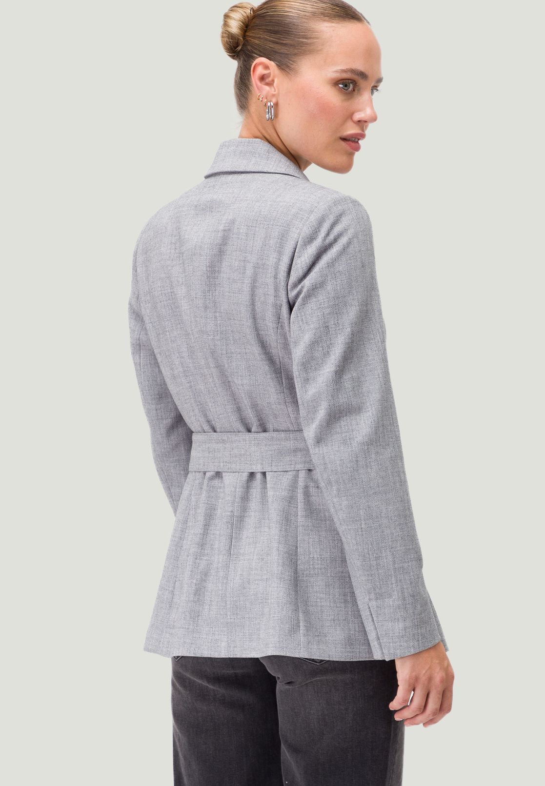 Blazer mit Bindegürtel