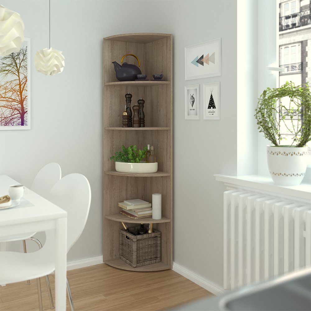 Vicco Eckregal Wandregal Winkelregal 180 x 40 cm ECKI Sonoma