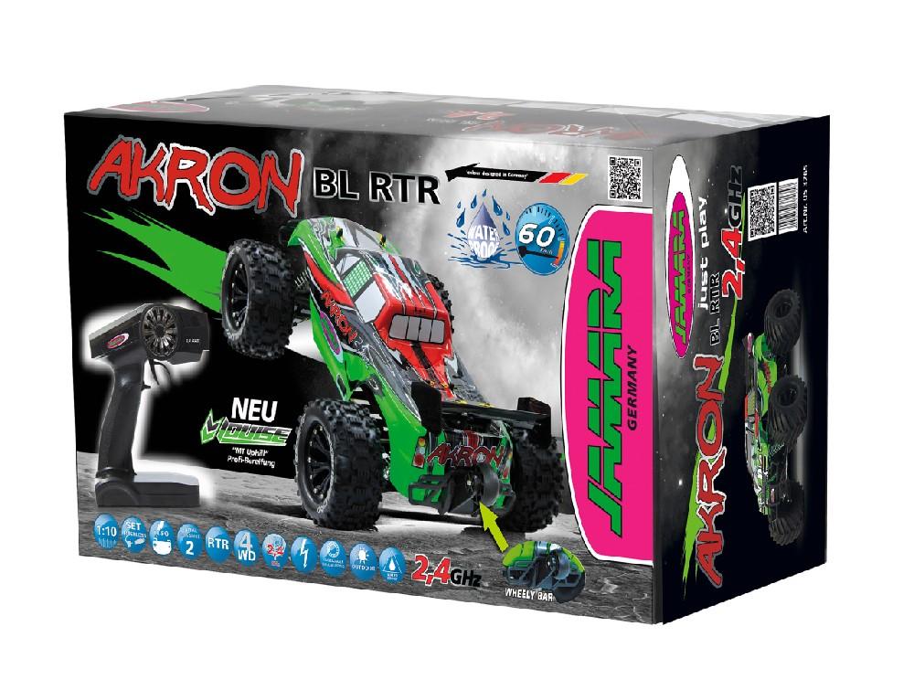 Jamara e.K. JAMARA Akron Monstertruck BL 4WD 1:10 Lipo 2,4GHz Wheelybar