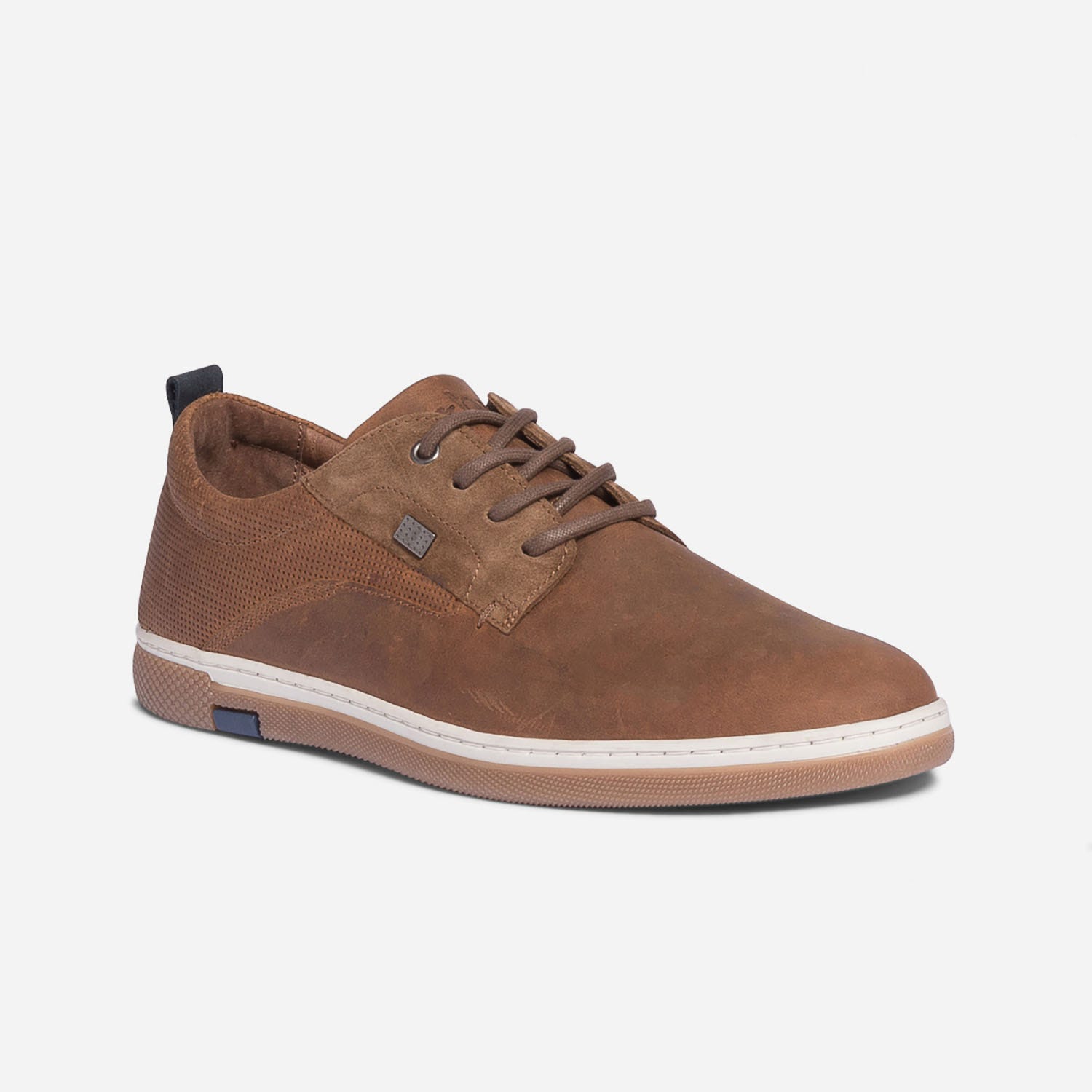 Derby confort TBS cognac en cuir velours