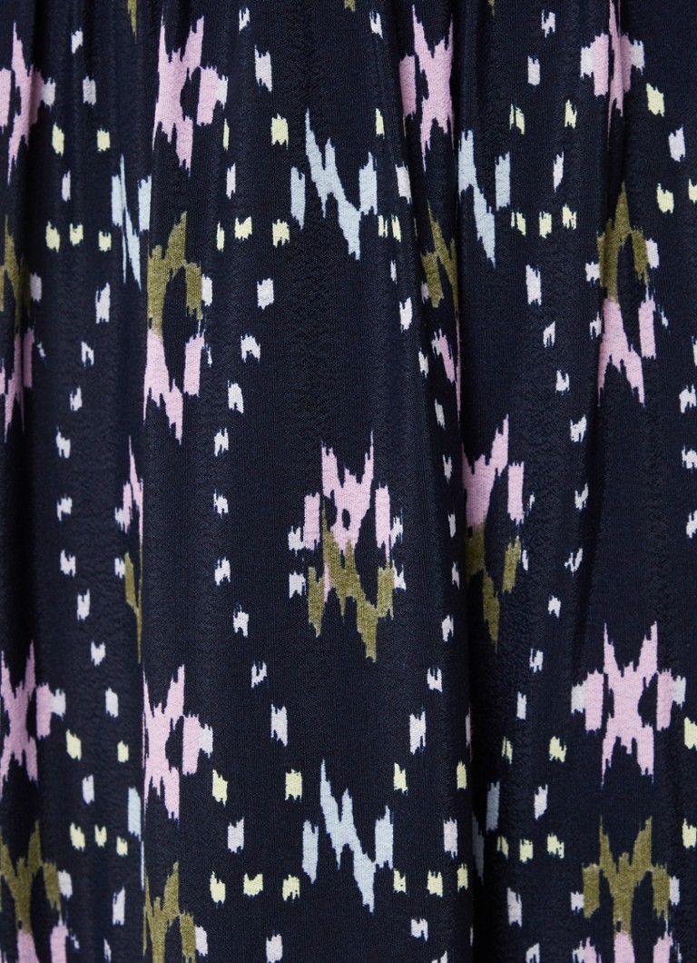 Vestido cruzado midi Nerla de ba&sh con cinturón y estampado.