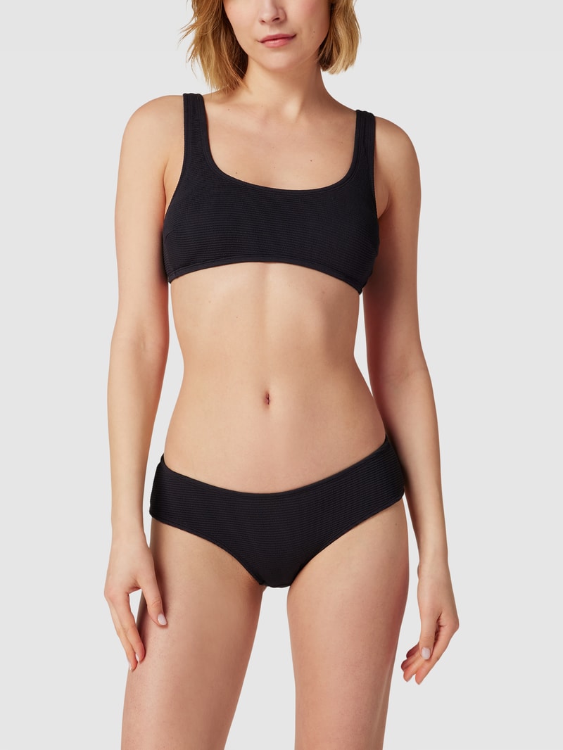 Bikini-Oberteil mit Schnürung Modell 'padded scoop top JOIA' in schwarz