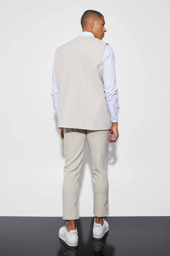 Einreihige Oversize Blazer-Weste