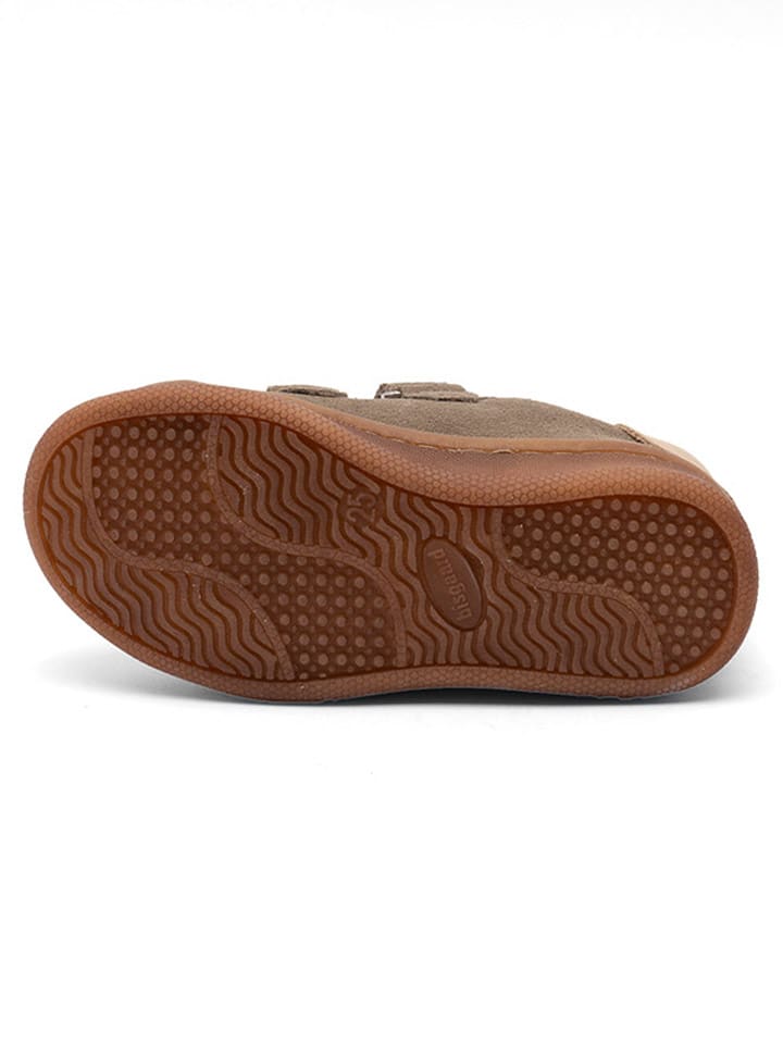 bisgaard Leder-Sneakers in Braun/ Beige günstig kaufen